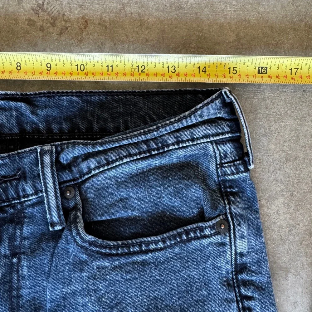Levi's‎ 511 Slim Fit Jeans Mens 33x32 Dark Grey Acid Wash Denim